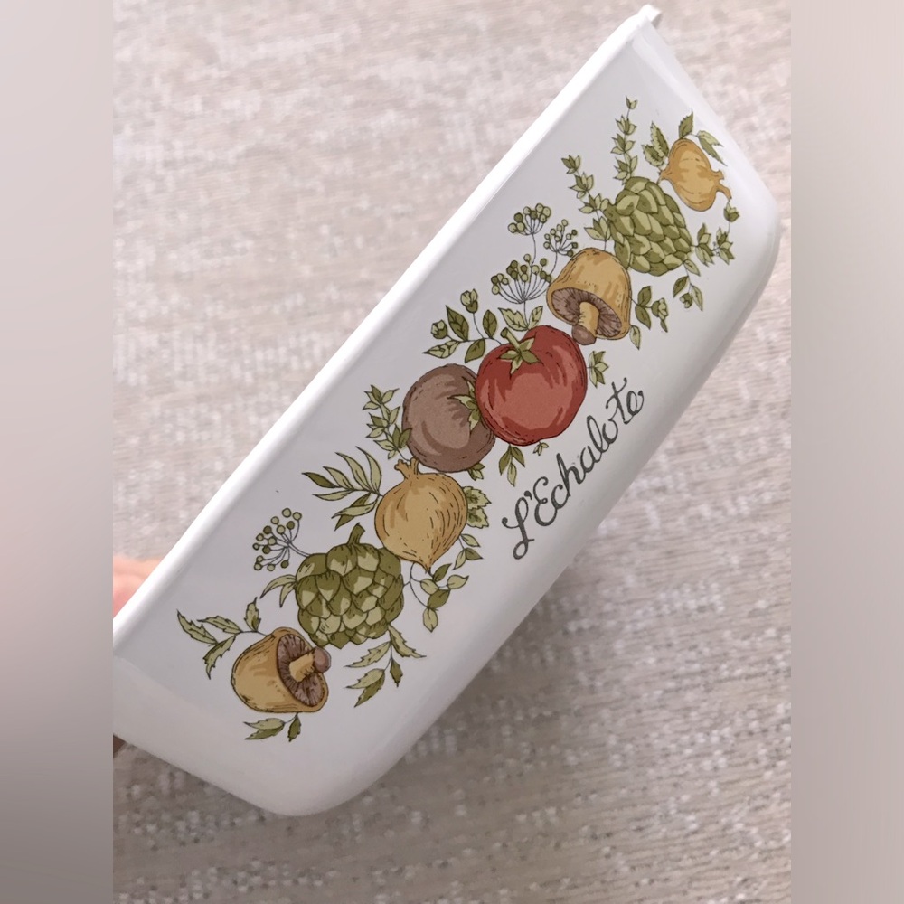 Vintage Corning Ware A-1-B 1 Quart Spice of Life L'Echalote Casserole Dish